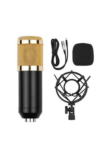 Bm-800 Profesyonel Kondenser Mikrofon Seti - Stüdyo Kaydı, Canlı Yayın, K歌 İçin - Metal Sarsıntı Klembi, Xlr Kablosu Ve Rüzgar Filtresi Dahil