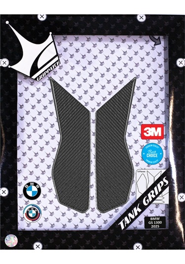 Bmw Gs1300 2025 İle Uyumlu Kaydırmaz 6d Karbon 6 Parça Tank Pad Seti Gc65 KARBON