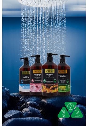 Sütlü Duş Jeli Nemlendirici Ve Cildi Yumuşatan Günlük Temizlik Jeli - 1000 Ml Süt