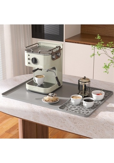 Ulzyvf Ve Matı Matı Kurutma Kahve İnç Gri Gri Çıkarılabilir Bulaşık Bar 15.75x23.6 Vy Gri