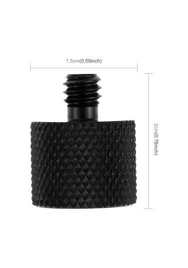 Puluz 3/8 İnç Dişi Dişli - 1/4 İnç Erkek Dişli Adaptör Vidası