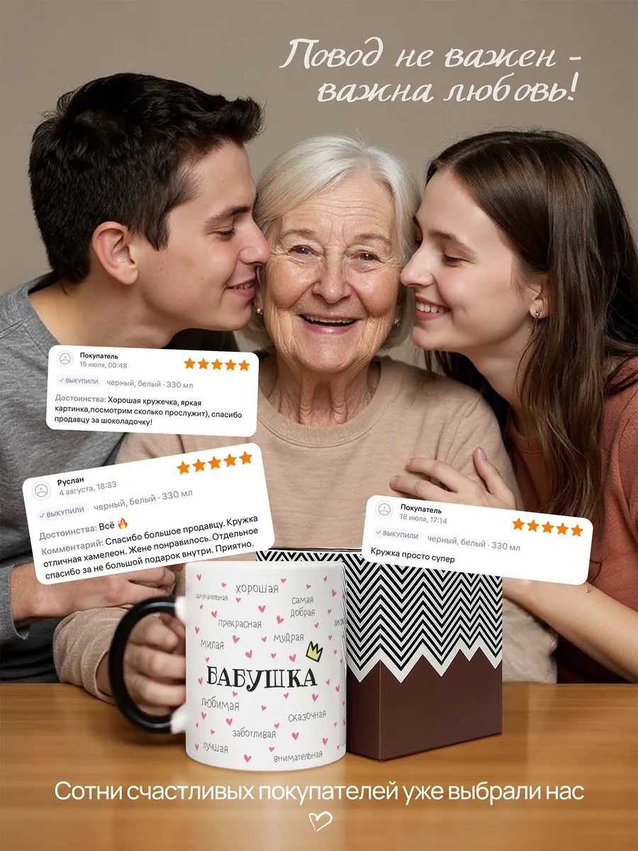 Darı Art Renk Değiştiren Büyücü Kupa, Komik Hazırlanmış Anneanneye Doğum Günü Hediyesi 304376856 Siyah