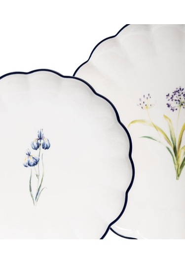 Maxx Doria Flower Blue 6 Kişilik 29 Parça Kahvaltı Takımı Pa2084 Beyaz - Mavi