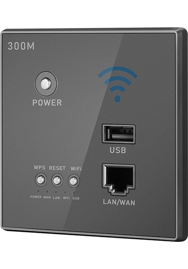 Novahub 300mbps Duvar Tipi Wifi Router - Wps Şifreleme, Usb, 802.11n Kablosuz, Optimizasyonlu