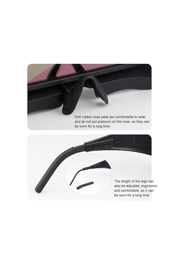 Otomatik Renk Değiştiren Kaynak Gözlüğü Profesyonel Otomatik Karartma Lehimleme Gözlükleri Argon Ark, Seçenekler: Yeşil Filtre Lensi