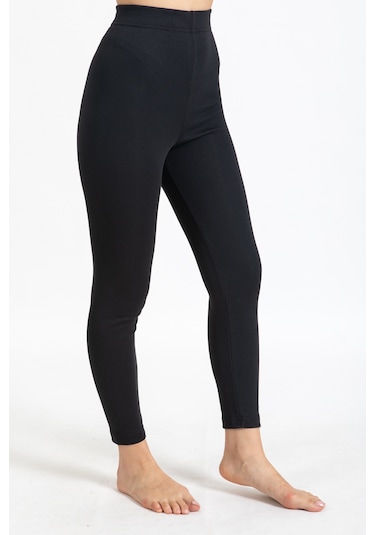 Tampap Kışlık Termal Kadın Tayt 2'li Siyah
