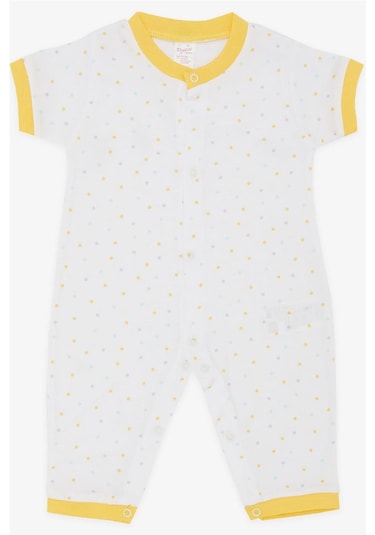 Breeze Kız Bebek Kısa Kollu Tulum Renkli Puantiye Desenli 0-3 Ay-6 Ay, Beyaz-Beyaz Breeze Kız Bebek Kısa Kollu Tulum Renkli Puantiye Desenli 0-3 Ay-6 Ay, Beyaz-Beyaz