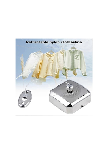 Ganzhoushop Teleskopik Çamaşır İpi Ağır Hizmet Paslanmaz Çelik 33 Lbs'ye Kadar Tutar Ayarlanabilir Duş İpi Taşınabilir Geri Çekilebilir Çamaşır İpi İç Mekan Dış Mekan Kullanımı İçin Hs Çok Renkli