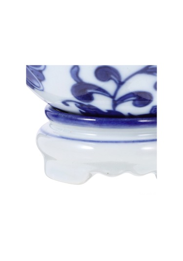 Mavi Ve Beyaz Porselen Vazo Masaüstü Seramik Ofis Çin Tarzı Top Masa Orta Parça Ev Dekorasyonu