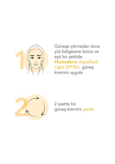 Bioderma Photoderm Aquafluid Light SPF50+ Tüm Ciltler için Yüksek Koruma Sağlayan Renkli Güneş Kremi 40 ML