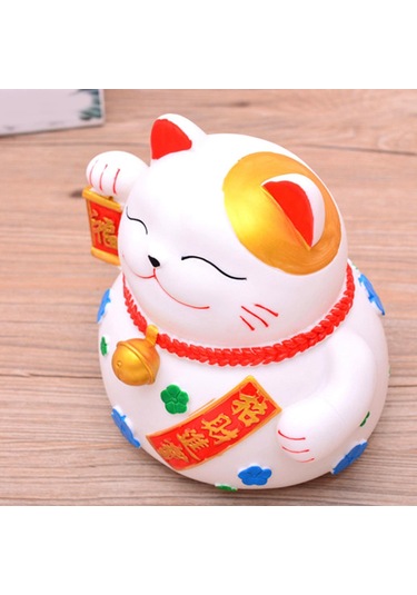 Dolıty Şanslı Kedi Kumbara Para Değişimi Pot Porsperity 16cmx14cmx17cm