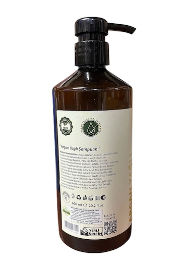 Argan Şampuan 600 Ml, 3adet, Dvd Lokman Aktar Tüm Saçlar