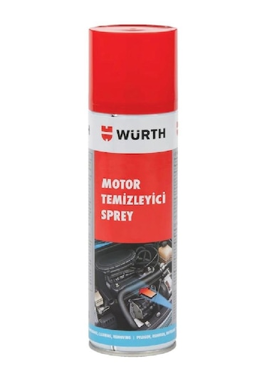 Würth Motor Temizleyici Sprey 500 Ml + Güderi Bez Mavi 130 Gr N11.220