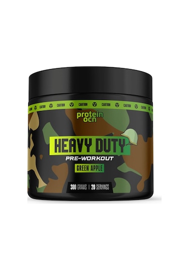 Proteinocean Heavy Duty Preworkout Yeşil Elma - 300g - 20 Servis