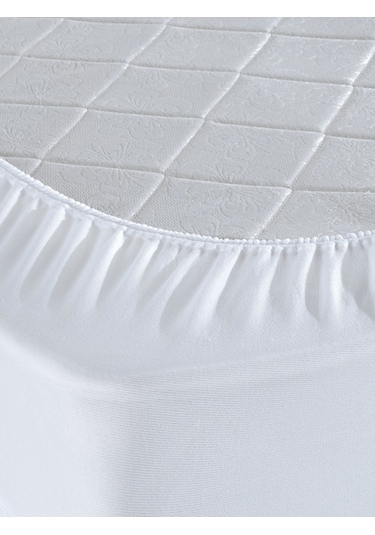 Kapitone Fitted Su Geçirmez Sıvı Geçirmez Alez Yatak Koruyucu Yatak Alezi Beyaz