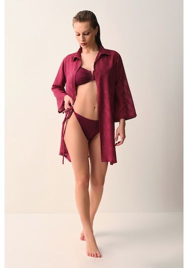 Suwen Nova Kaftan Sba268201283 Vişne