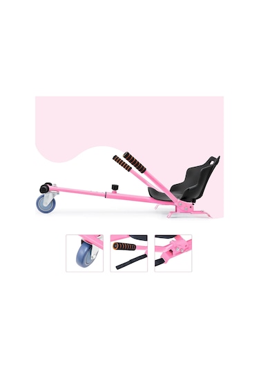 Citymate Elektrikli Kaykay Hoverboard Akıllı Denge 6.5 Inch + Hoverkart + Çanta Extrem Paket D04