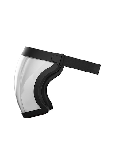 Trendooze Yüz Vizör Siyah Şapka Maskesi Koruma Kenarı Kaplama Kalkanı Jc