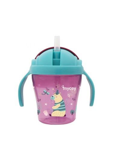 Mycey Pipetli Bardak 200 ML Kız Mavi