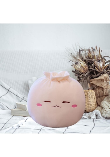 Homyl Bao Bun Dolması Peluş Hamur Yastık Yuvarlak Baozi Çok Stil A