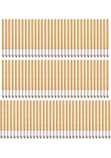 Pogo Pin P75-e2 100 Adet Set Altın Kaplama Yaylı Test Probu Pim 1.3mm Konik Kafa Programlayıcı