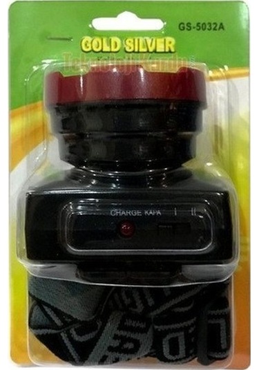 Gold Silver Gs-5032a 3 Watt Power Led Li Şarj Edilebilir Kafa Lambası Siyah
