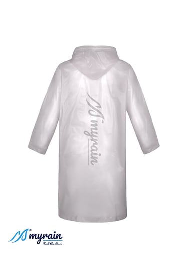 Myrain Kapüşonlu Çıtçıtlı Eva Yağmurluk Beyaz
