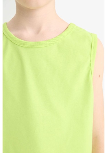 Defacto Erkek Çocuk Bisiklet Yaka Atlet F0693a825hsgn667 Yeşil