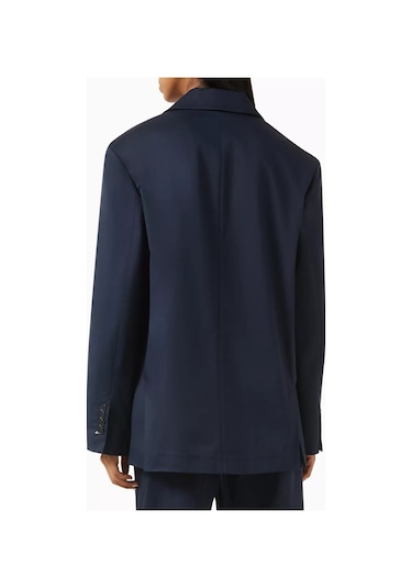 12storeez Rahat Kesim Pamuk Twill Kadın Blazer Ceket Lacivert
