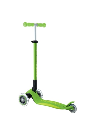 Globber Elite Deluxe Işıklı Scooter - Elma Yeşili Renkli
