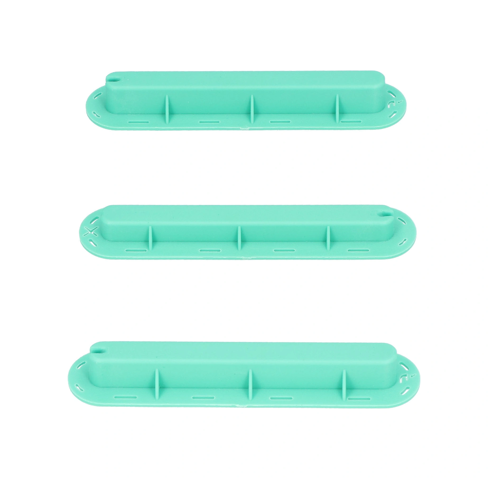 Vkemall Plastik Surf Tahtası Kuyruğu Kanalı - Dayanıklı, Hafif, Kolay Kurulum - 3'lü Set, Mavi Renk, 15cm Boy, Vida Ve Anahtar Dahil