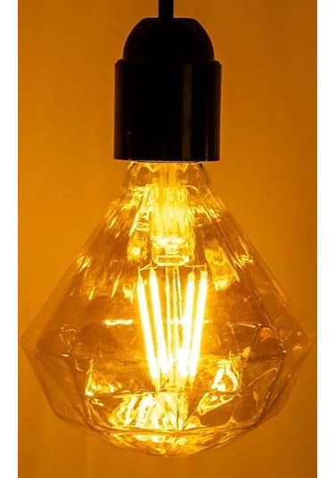 Vintage Filament Rustik E27 220v 2200k Prizmatik Edison Ampul 4w