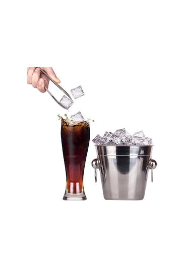 Mini Paslanmaz Çelik Servis Maşası 2'li Paket B