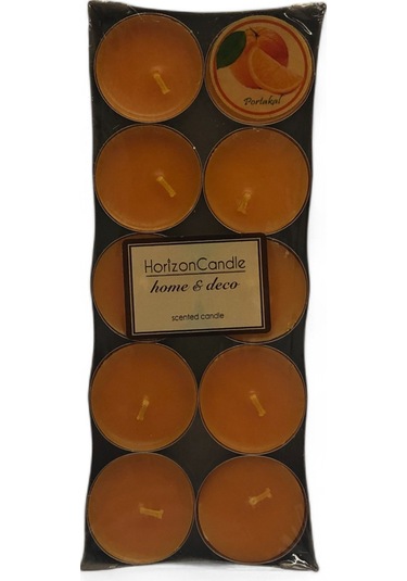 Tealight Portakal 10 Lu Mum Turuncu