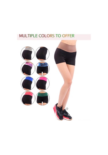 Springsun "yüksek Belli Kadın Yoga Şortu - Yumuşak, Nefes Alabilen, Ter Emici Ve Esnek Spor Kıyafeti" Diğer Çok Renkli