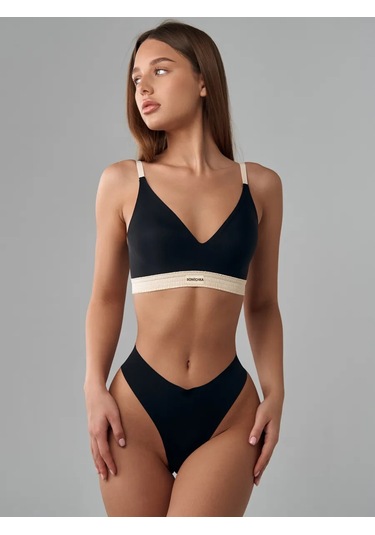 Bonechka Lensiz Push-up'sız Sütyen 164737717 Siyah