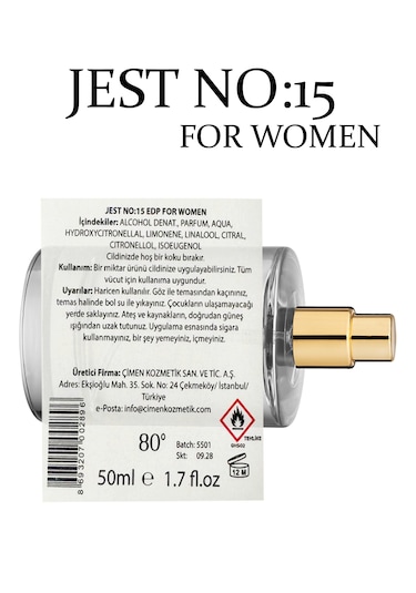 Jest No:15 Edp For Women