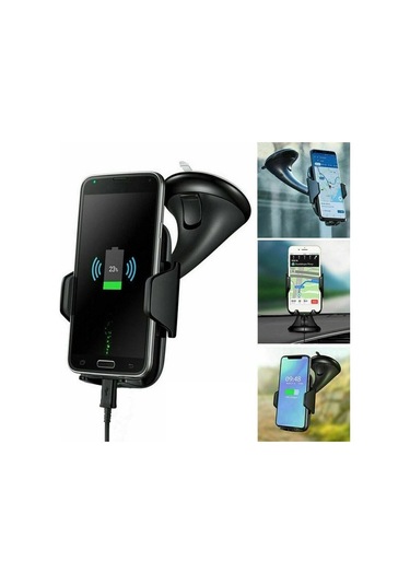 Joyhub Araç Ön Camı / Kontrol Paneli Vantuz Tabanı Cep Telefonu Tutucu Braketi Siyah Yok Havalandırma Fb90w9