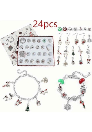 24 Countdown Calendar Advent Surprise Blind Box Set Creative Ornaments Christmas Gift