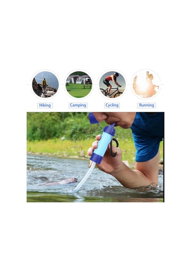 Dış Mekan Su Filtresi Saman Su Filtrasyon Sistemi Acil Durumlara Hazırlık İçin Su Arıtma Cihazı Renk: Yeşil