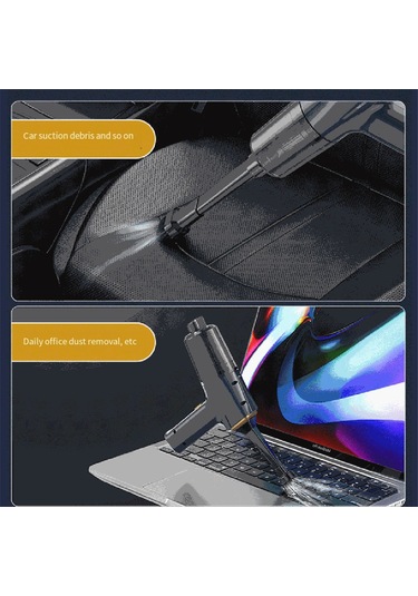 Crackedice Taşınabilir Kablosuz Araba Elektrikli Süpürgesi Güçlü Emiş El Tipi Elektrikli Süpürge