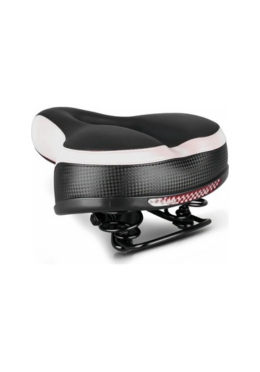 Motion003 Siyah Ve Beyaz Darbe Emici Model Siyah Beyaz Sok Emici Bisiklet Koltuğu Genis Yumusak Kalinlastirilmis Oturma Yastigi Dagin Bisikletleri Icin Rahat Ekipman Altın