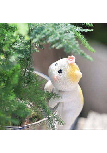 Homyl Bahçe Kedi Heykeli Asılı Vazo Hugger Balık Stil-d