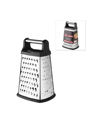 Lüx Paslanmaz Çelik 4 Taraflı Rende Çelik Saplı Rende 08