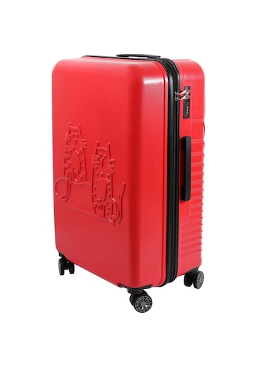 Biggdesign Cats Kırmızı Büyük Boy 28" Valiz Kırmızı