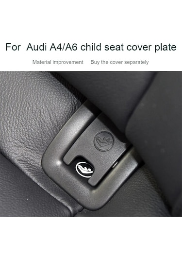 Sones Audi A6 2013-2018 İçin Araç Arka Çocuk Koltuğu Isofix Kapağı Gri