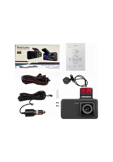 Xindoker 4 İnç Dokunmatik Ips Ekranlı 1080p Full Hd Çift Lensli Gizli Tip Sürücü Kaydedici - Dayanıklı Ve Kompakt Tasarım
