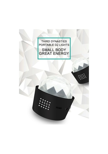 Mini Araba Dj Işığı Ses Kontrolü Led Atmosfer Lambası Usb İle Çalışan Led Dekoratif Işık - Kapalı Işık Beyaz