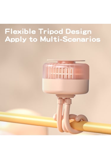 Geeroyoo Usb Çalışır Portatif Uçucu Kovucu Fan - Bebek Arabası İçin 3 Seviye Rüzgar Hızı Ve Bitki Yağı Özelliği