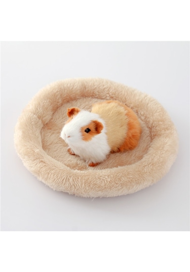 Dofolink Hamster Yuva Pedi Evcil Hayvan Yuvası Hamster Kirpi Çinçilya Tavşan Sıcak Pamuk Yuva Pedi L Pembe